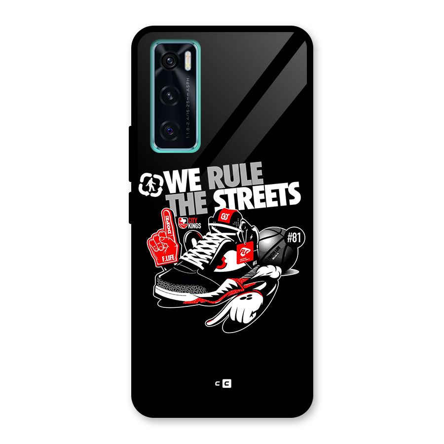 Rule The Streets Glass Back Case for Vivo V20 SE