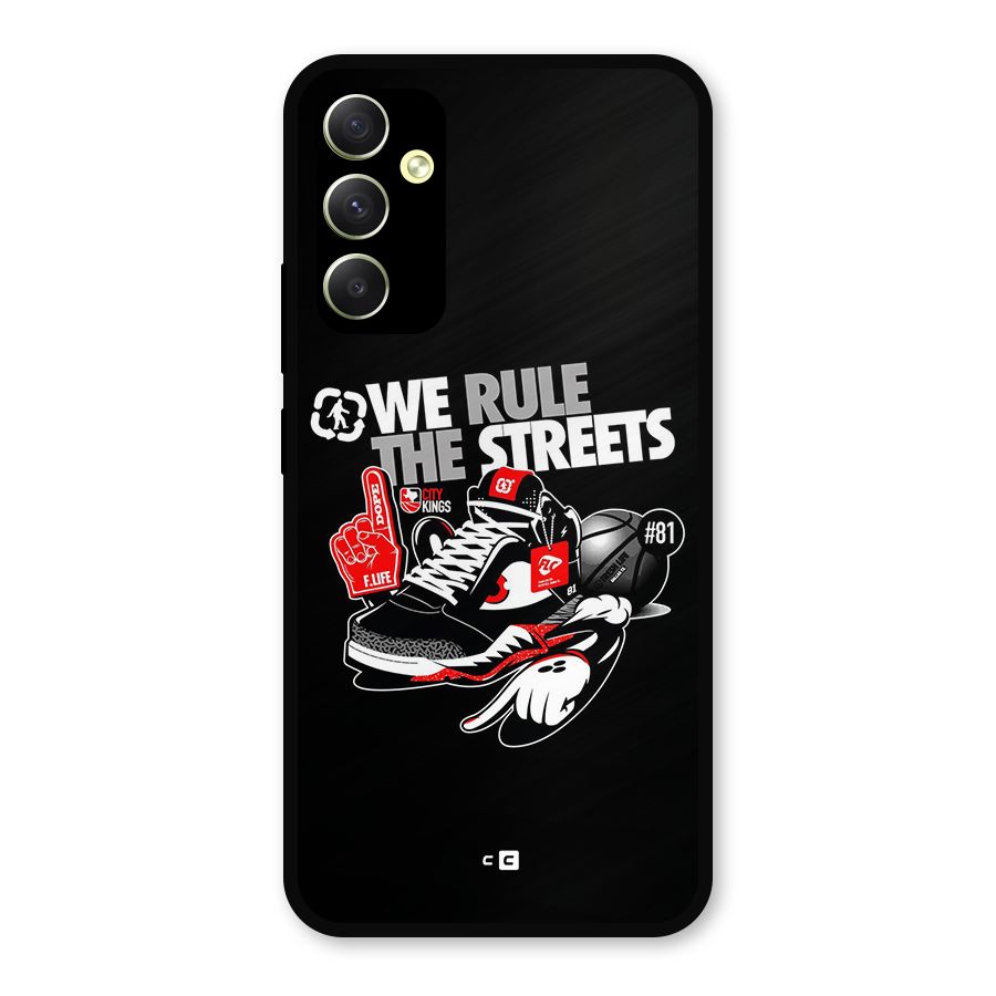 Rule The Streets Metal Back Case for Galaxy A34