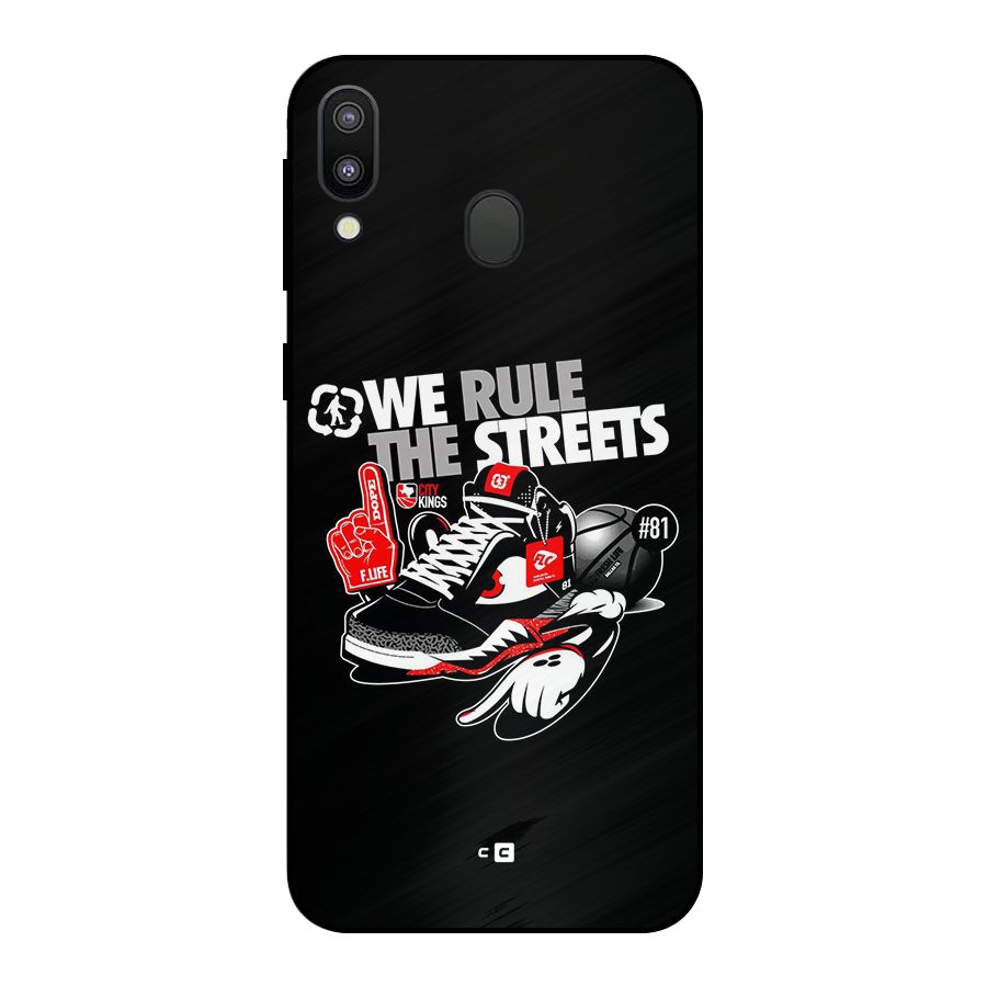 Rule The Streets Metal Back Case for Galaxy M20