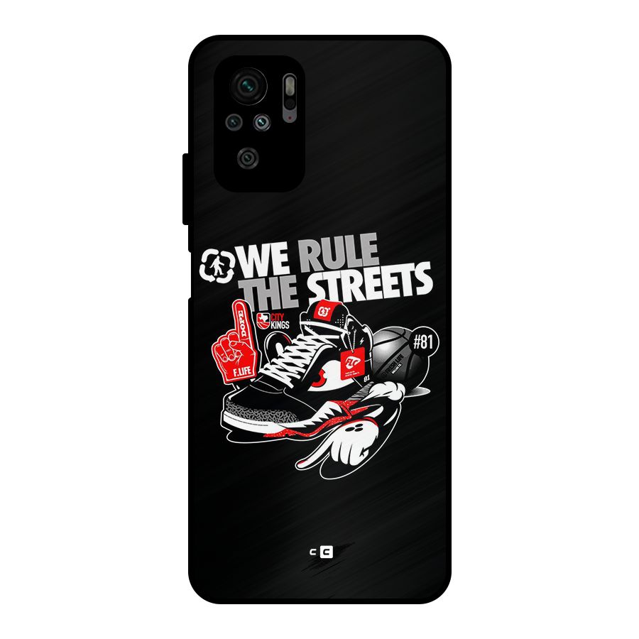 Rule The Streets Metal Back Case for Redmi Note 11 SE