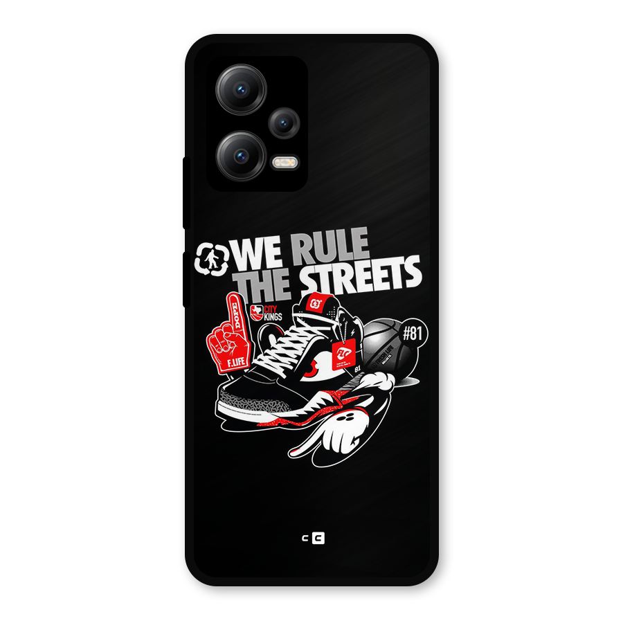Rule The Streets Metal Back Case for Redmi Note 12 5G