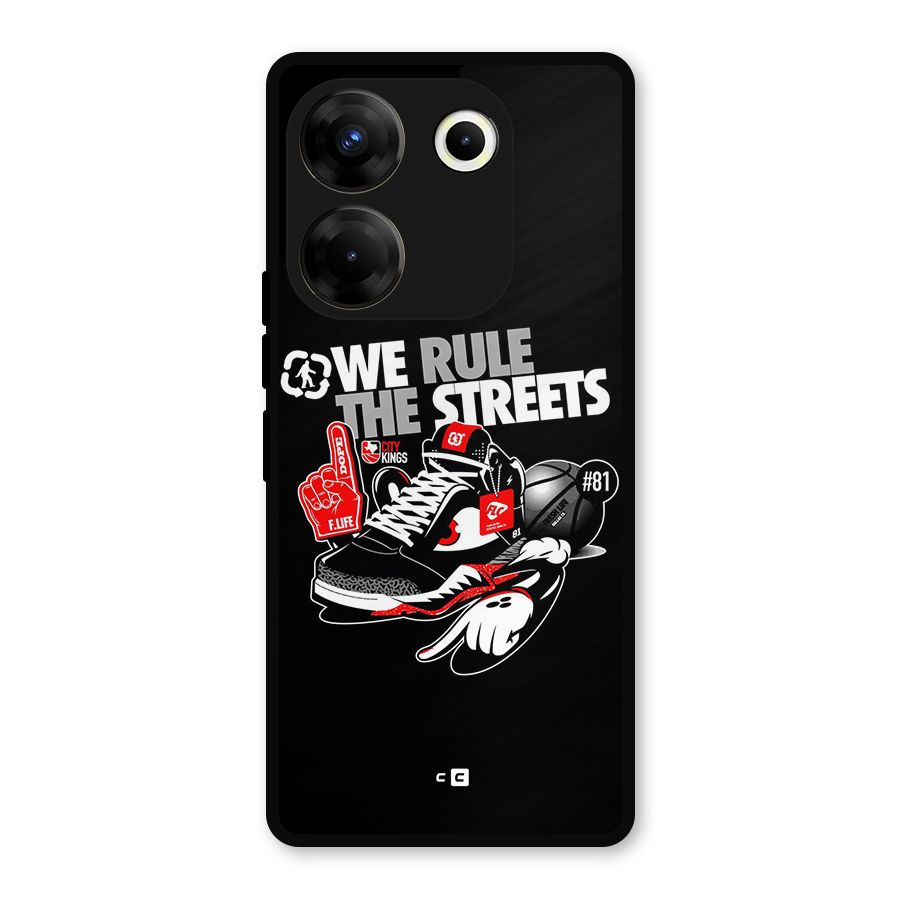 Rule The Streets Metal Back Case for Tecno Camon 20 Pro
