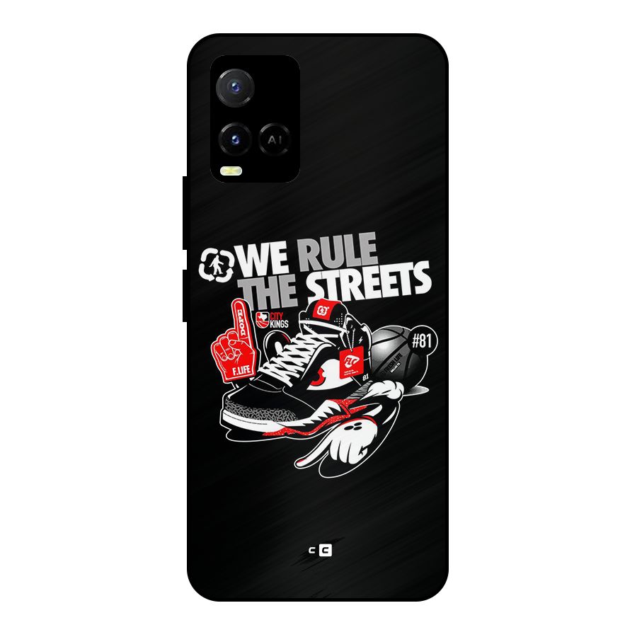 Rule The Streets Metal Back Case for Vivo Y21