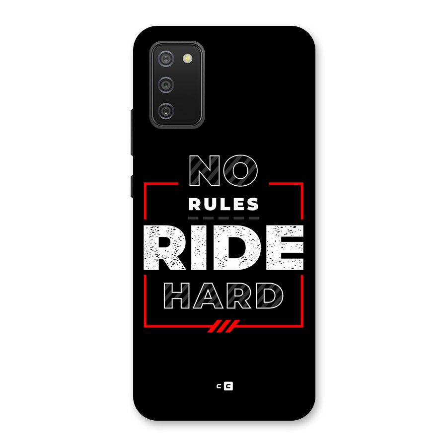 Rules Ride Hard Back Case for Galaxy M02s