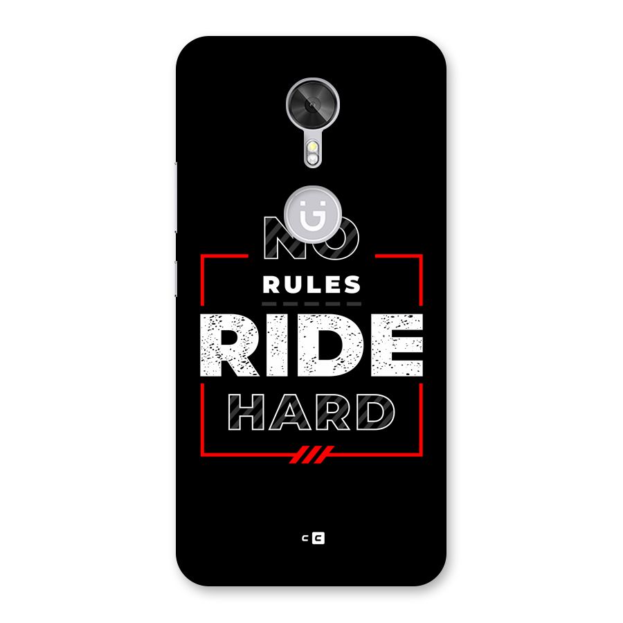 Rules Ride Hard Back Case for Gionee A1