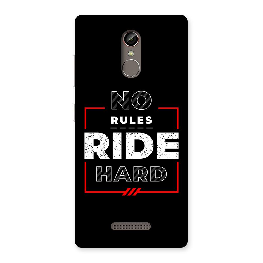 Rules Ride Hard Back Case for Gionee S6s