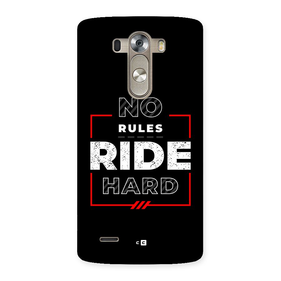 Rules Ride Hard Back Case for LG G3