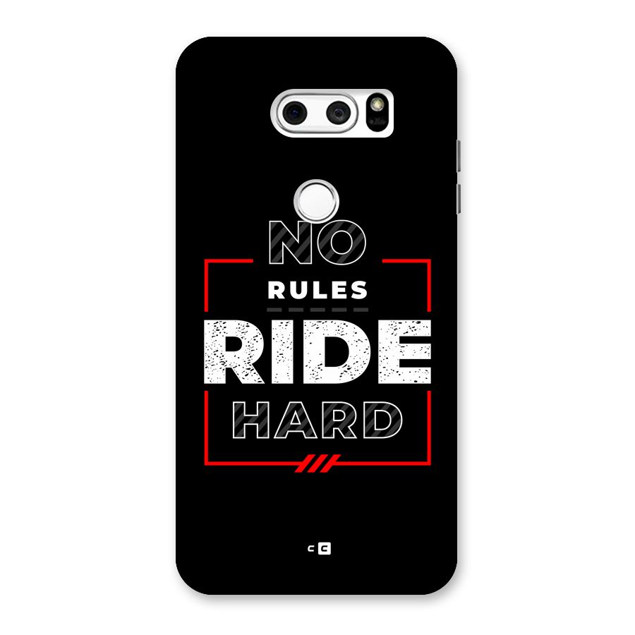Rules Ride Hard Back Case for LG V30
