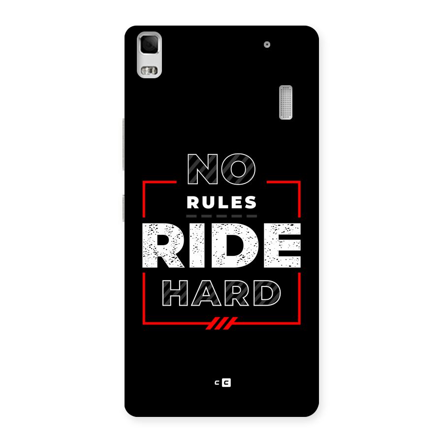 Rules Ride Hard Back Case for Lenovo A7000