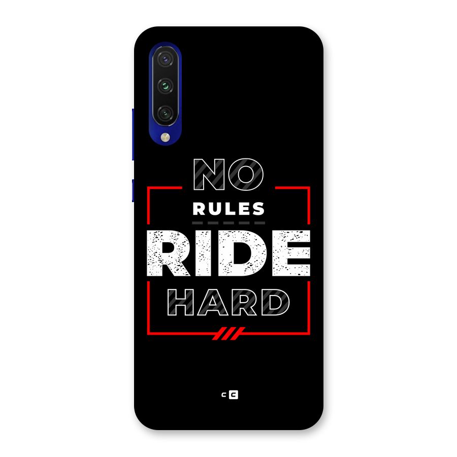 Rules Ride Hard Back Case for Mi A3