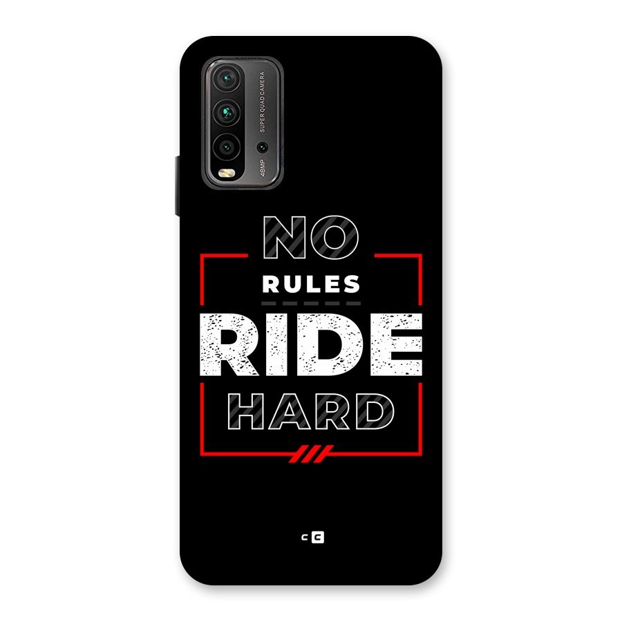 Rules Ride Hard Back Case for Redmi 9 Power