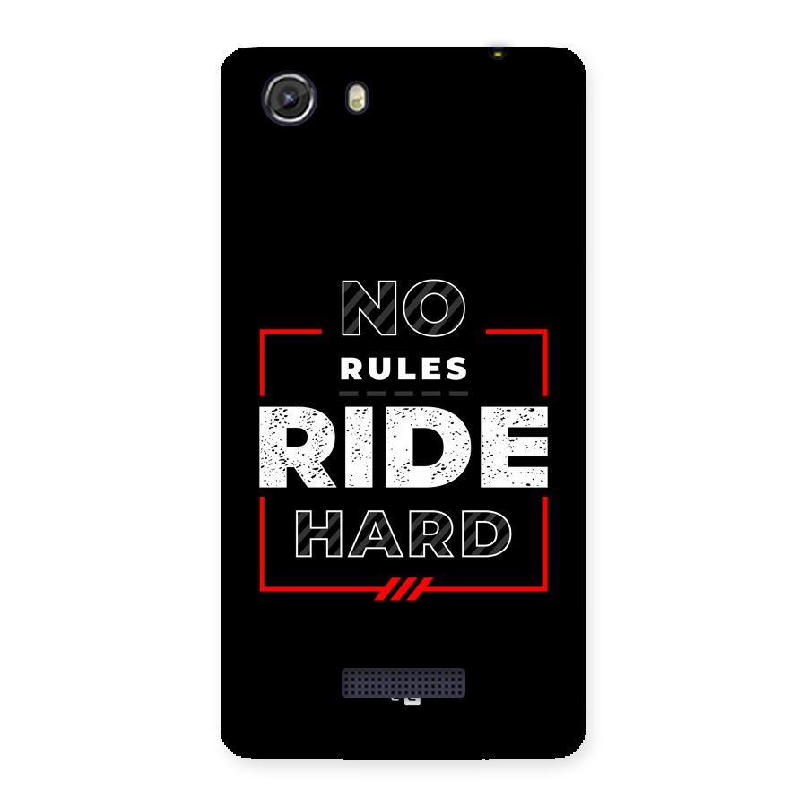 Rules Ride Hard Back Case for Unite 3
