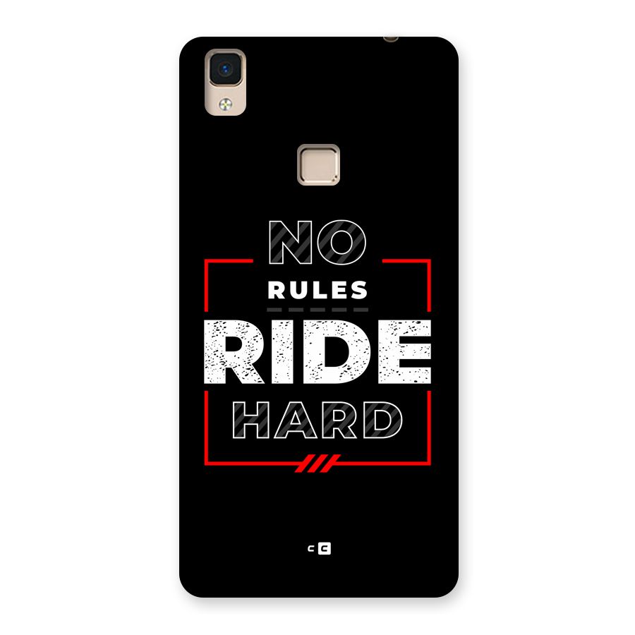 Rules Ride Hard Back Case for V3 Max
