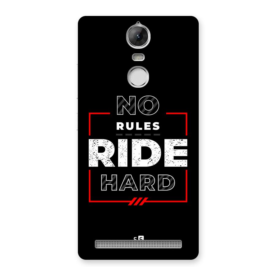 Rules Ride Hard Back Case for Vibe K5 Note