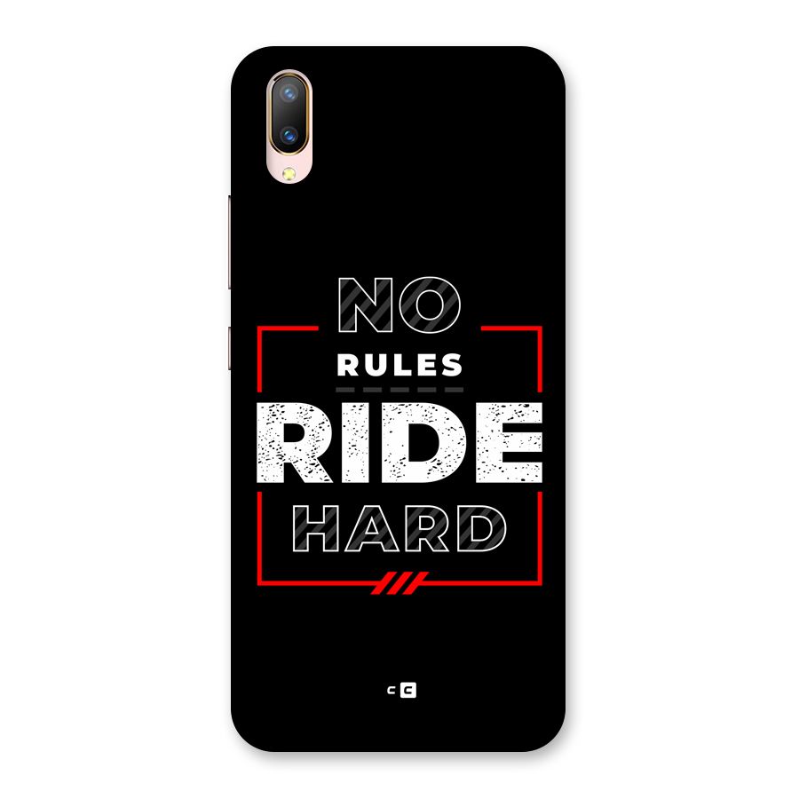 Rules Ride Hard Back Case for Vivo V11 Pro