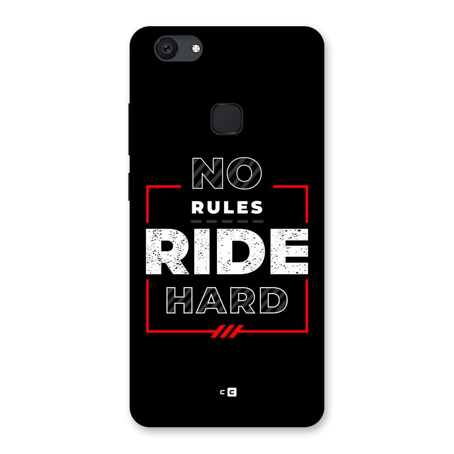 Rules Ride Hard Back Case for Vivo V7 Plus