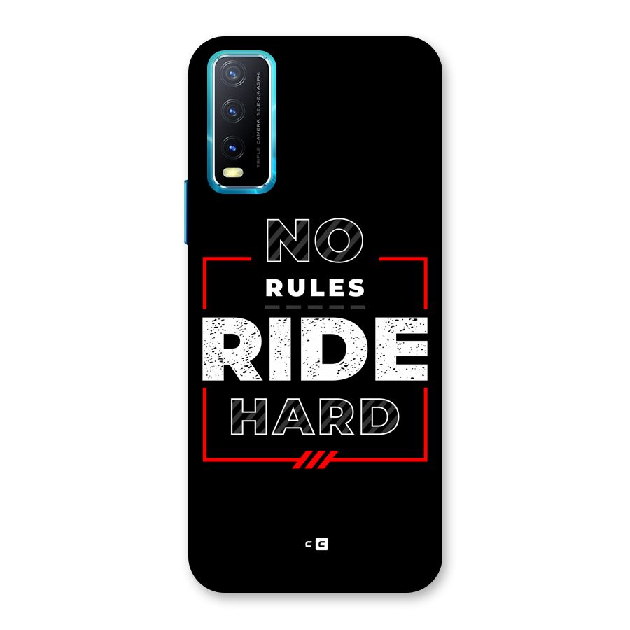 Rules Ride Hard Back Case for Vivo Y20