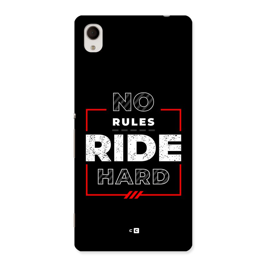 Rules Ride Hard Back Case for Xperia M4