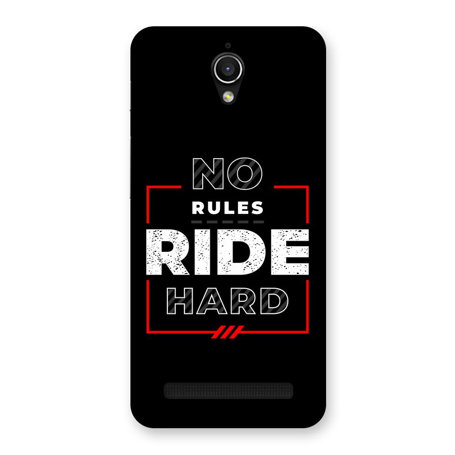 Rules Ride Hard Back Case for Zenfone Go
