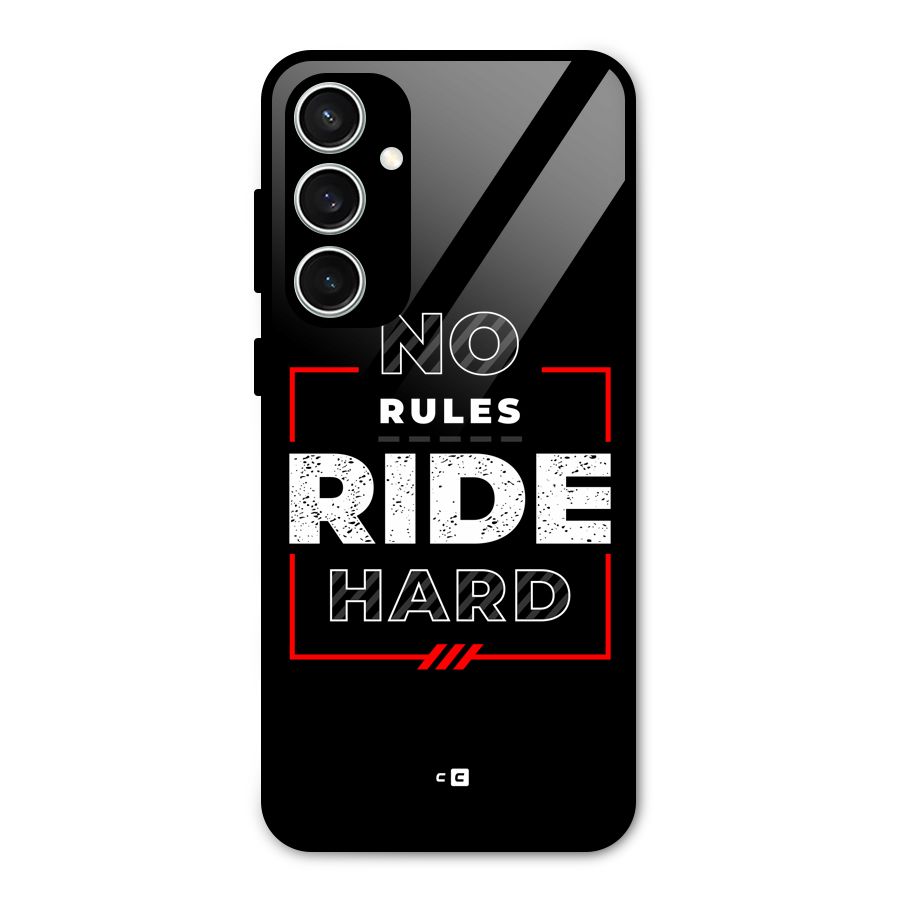 Rules Ride Hard Glass Back Case for Galaxy S23 FE
