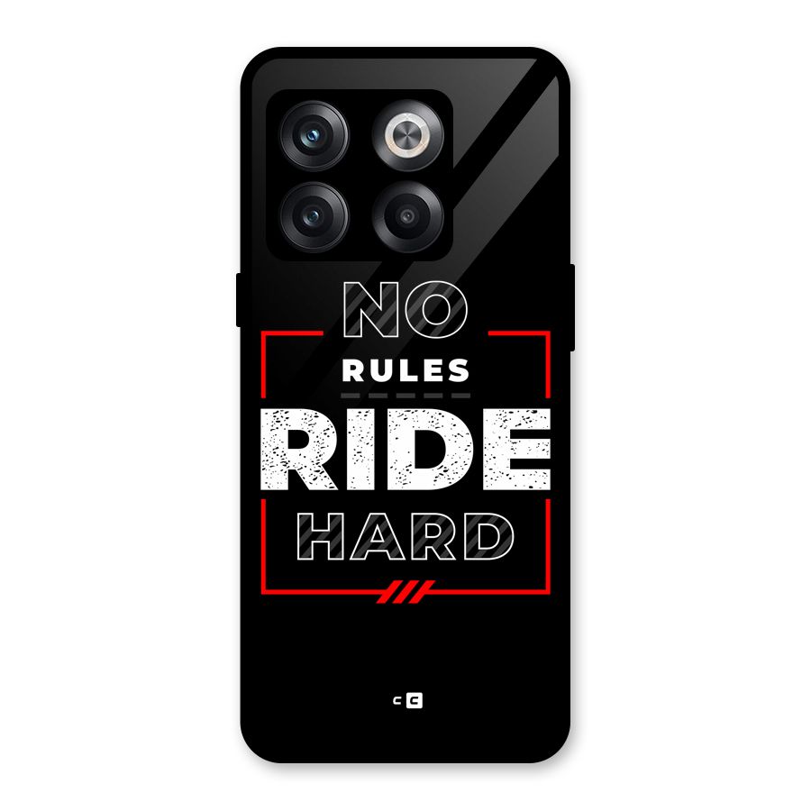 Rules Ride Hard Glass Back Case for OnePlus 10T