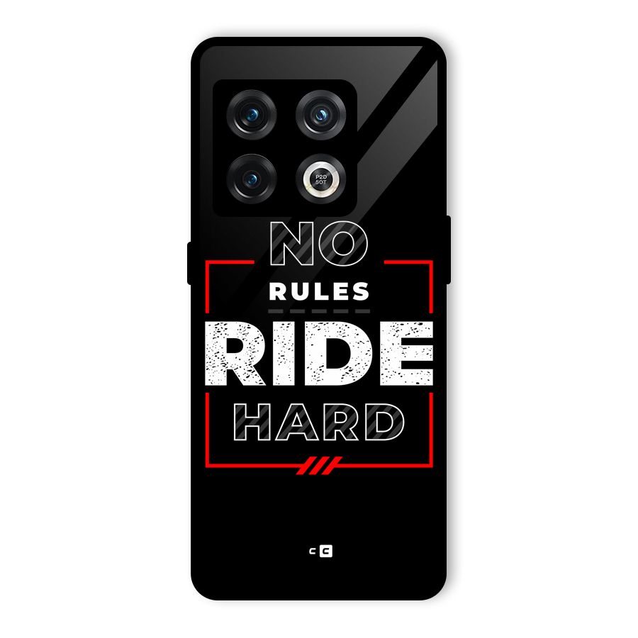 Rules Ride Hard Glass Back Case for OnePlus 10 Pro 5G