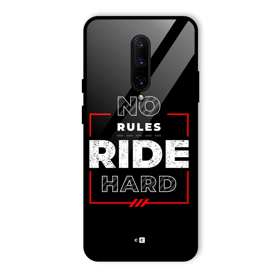 Rules Ride Hard Glass Back Case for OnePlus 7 Pro