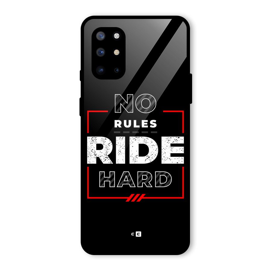 Rules Ride Hard Glass Back Case for OnePlus 8T