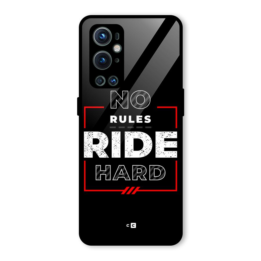 Rules Ride Hard Glass Back Case for OnePlus 9 Pro