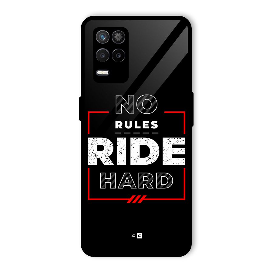 Rules Ride Hard Glass Back Case for Realme 8 5G