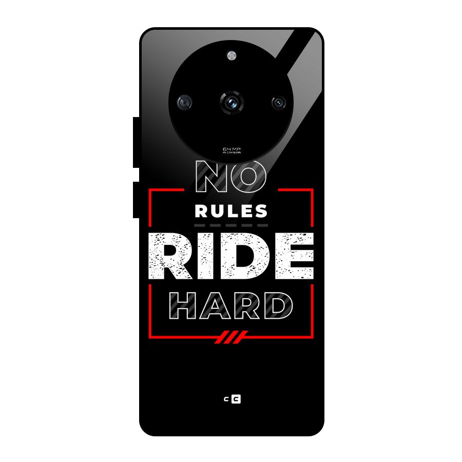 Rules Ride Hard Glass Back Case for Realme Narzo 60 5G