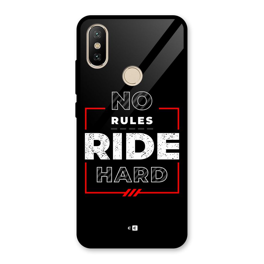 Rules Ride Hard Glass Back Case for Redmi A2