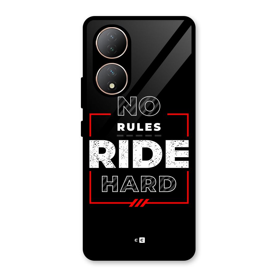 Rules Ride Hard Glass Back Case for Vivo Y100A