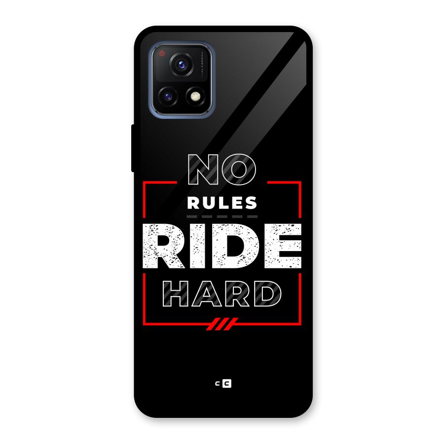 Rules Ride Hard Glass Back Case for Vivo Y72 5G