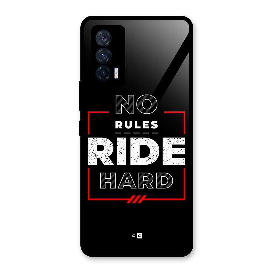 Rules Ride Hard Glass Back Case for Vivo iQOO 7 5G
