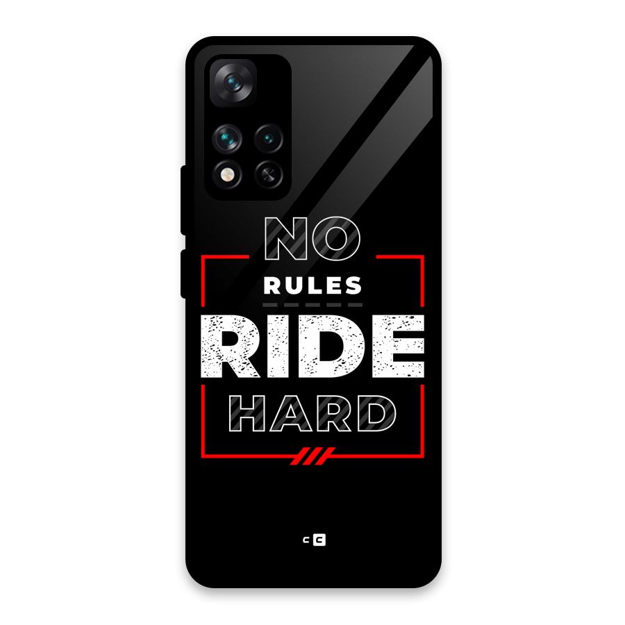 Rules Ride Hard Glass Back Case for Xiaomi 11i HyperCharge 5G