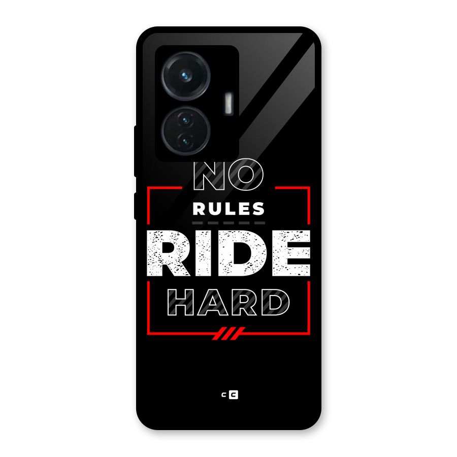 Rules Ride Hard Glass Back Case for iQOO Z6 44W