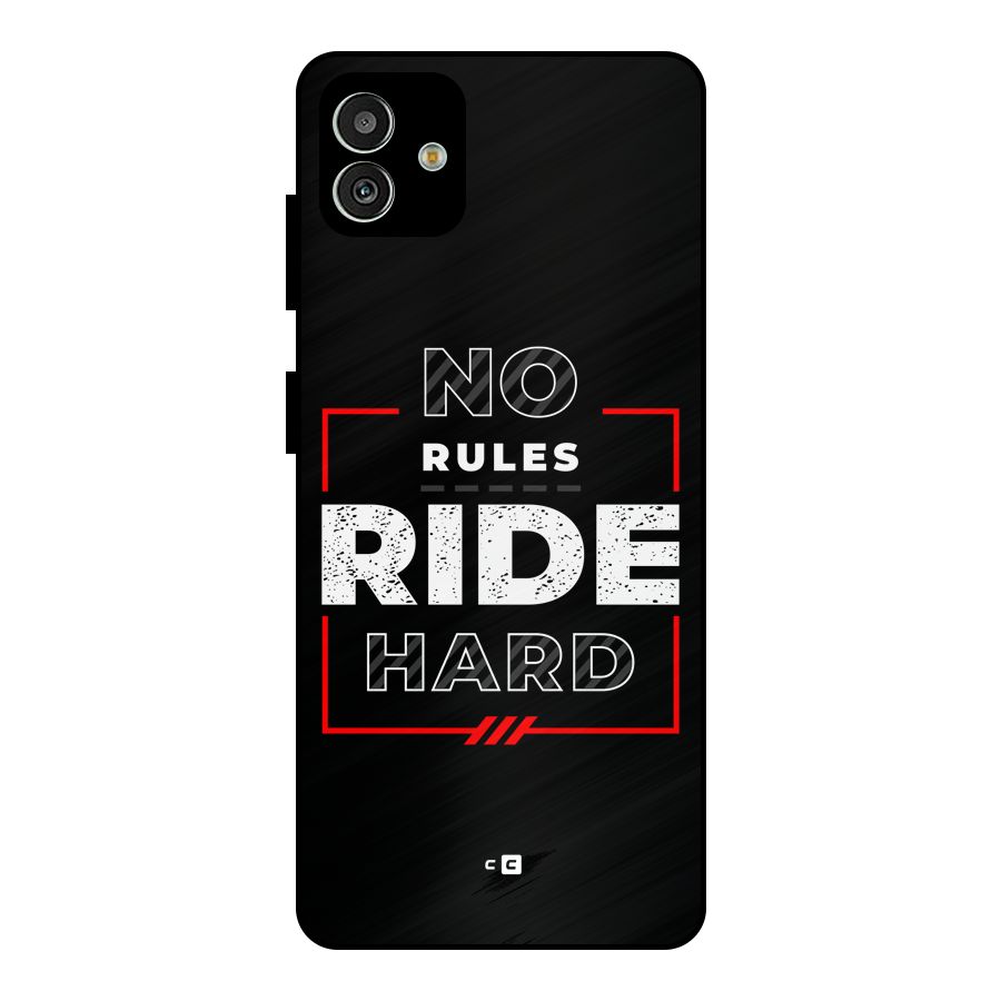 Rules Ride Hard Metal Back Case for Galaxy M13 5G