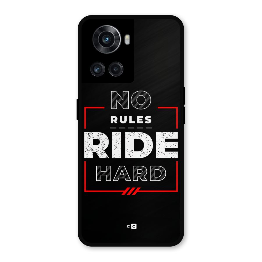 Rules Ride Hard Metal Back Case for OnePlus 10R