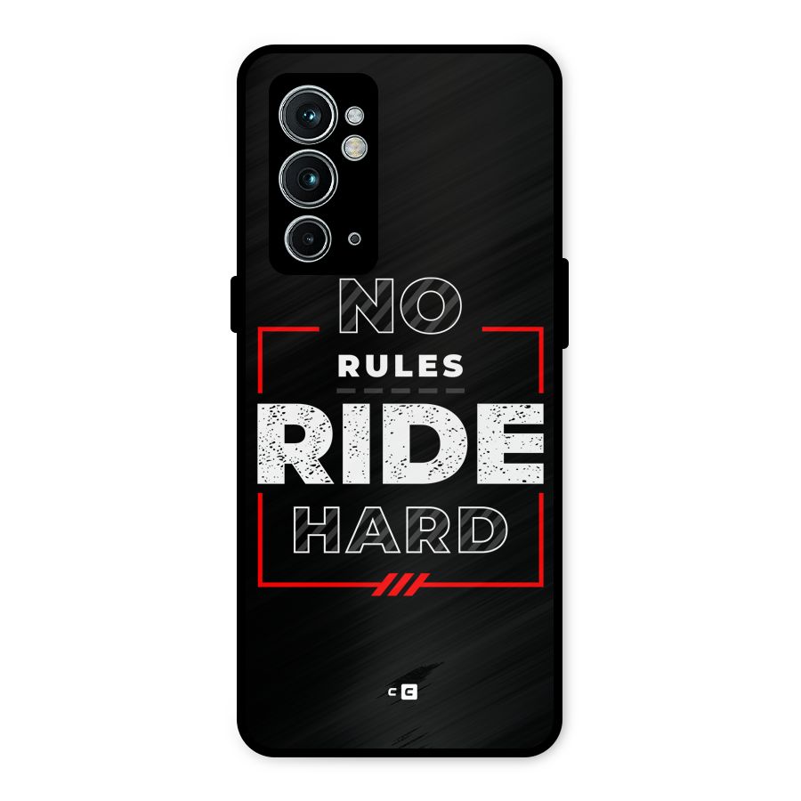Rules Ride Hard Metal Back Case for OnePlus 9RT 5G