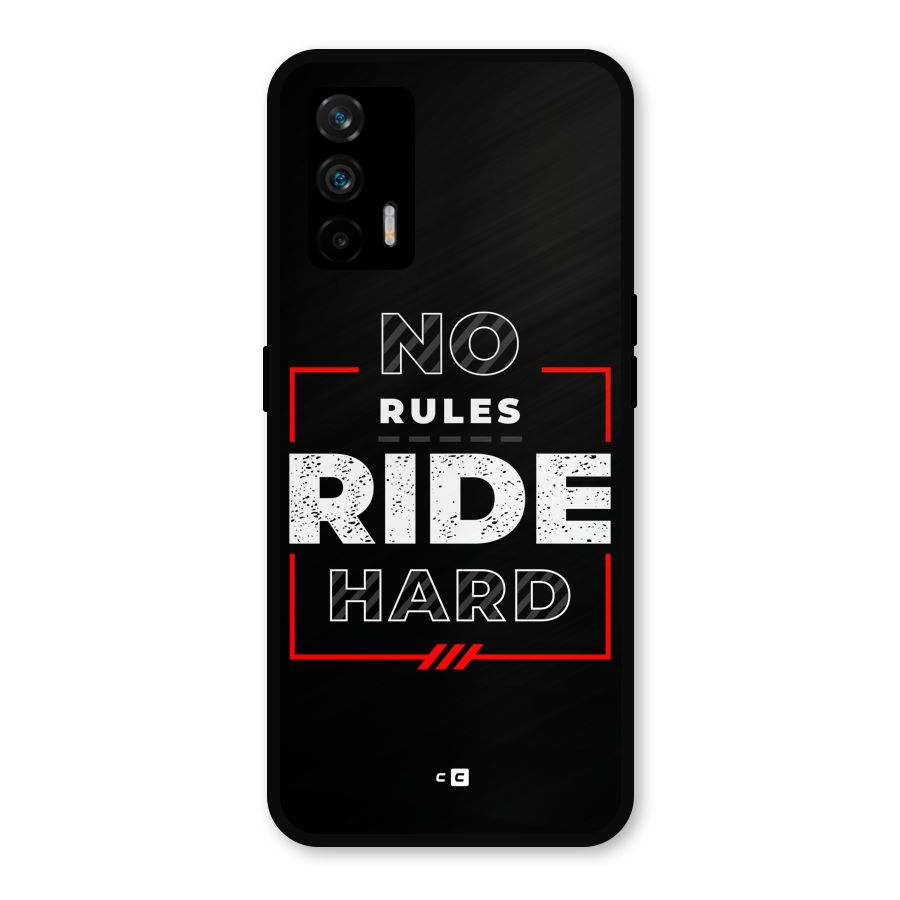 Rules Ride Hard Metal Back Case for Realme GT 5G
