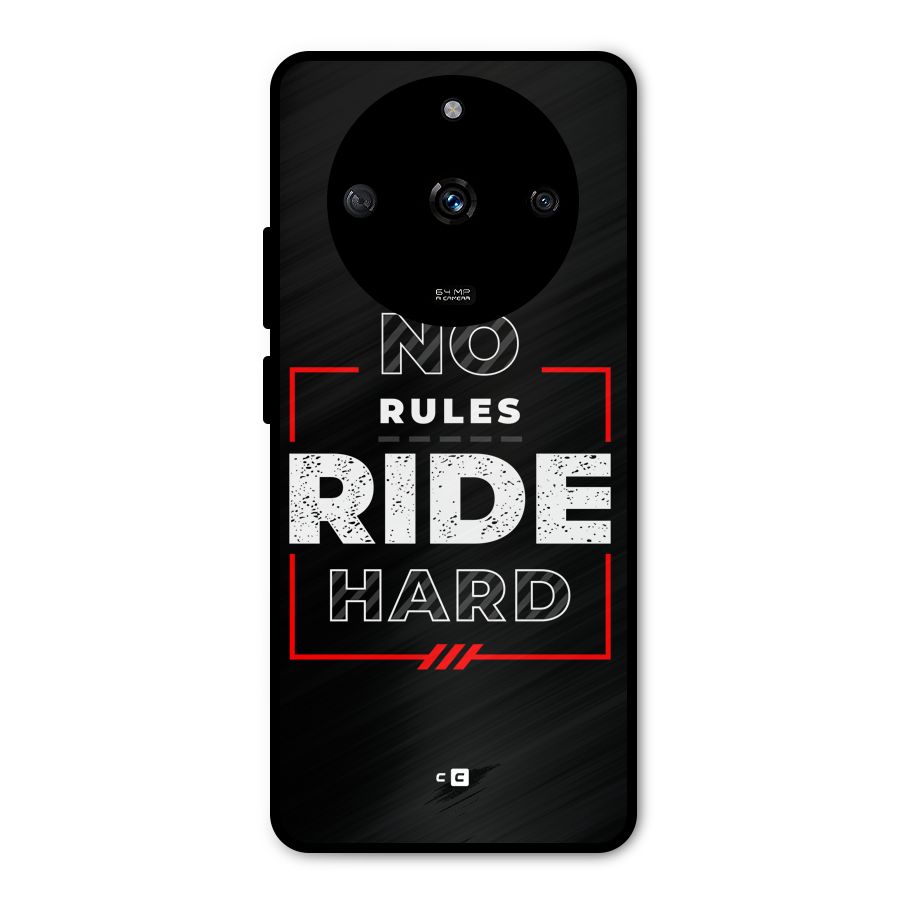 Rules Ride Hard Metal Back Case for Realme Narzo 60 5G