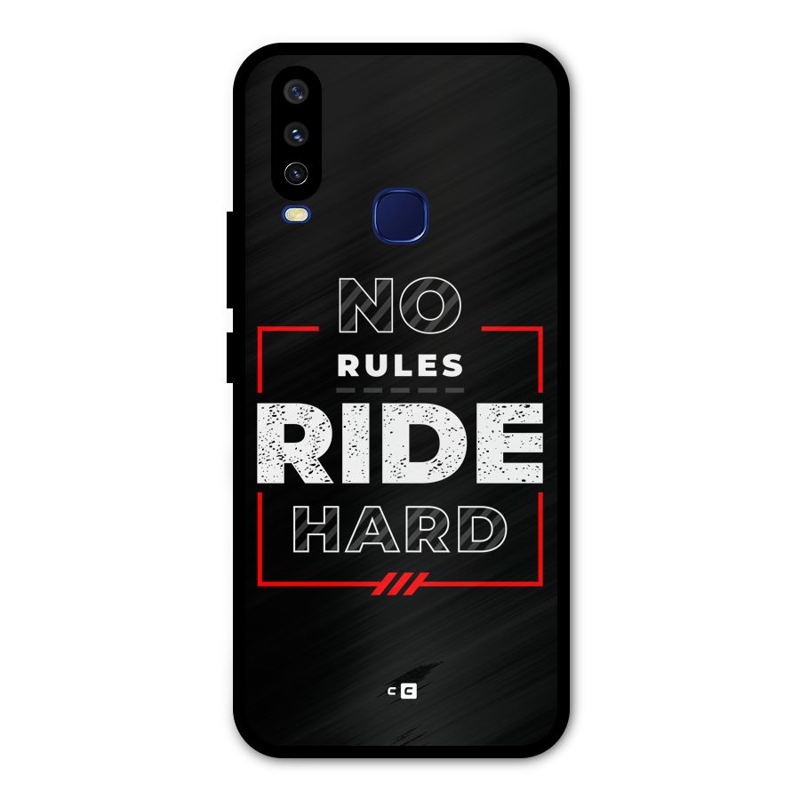 Rules Ride Hard Metal Back Case for Vivo U10