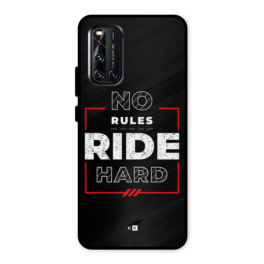 Rules Ride Hard Metal Back Case for Vivo V19