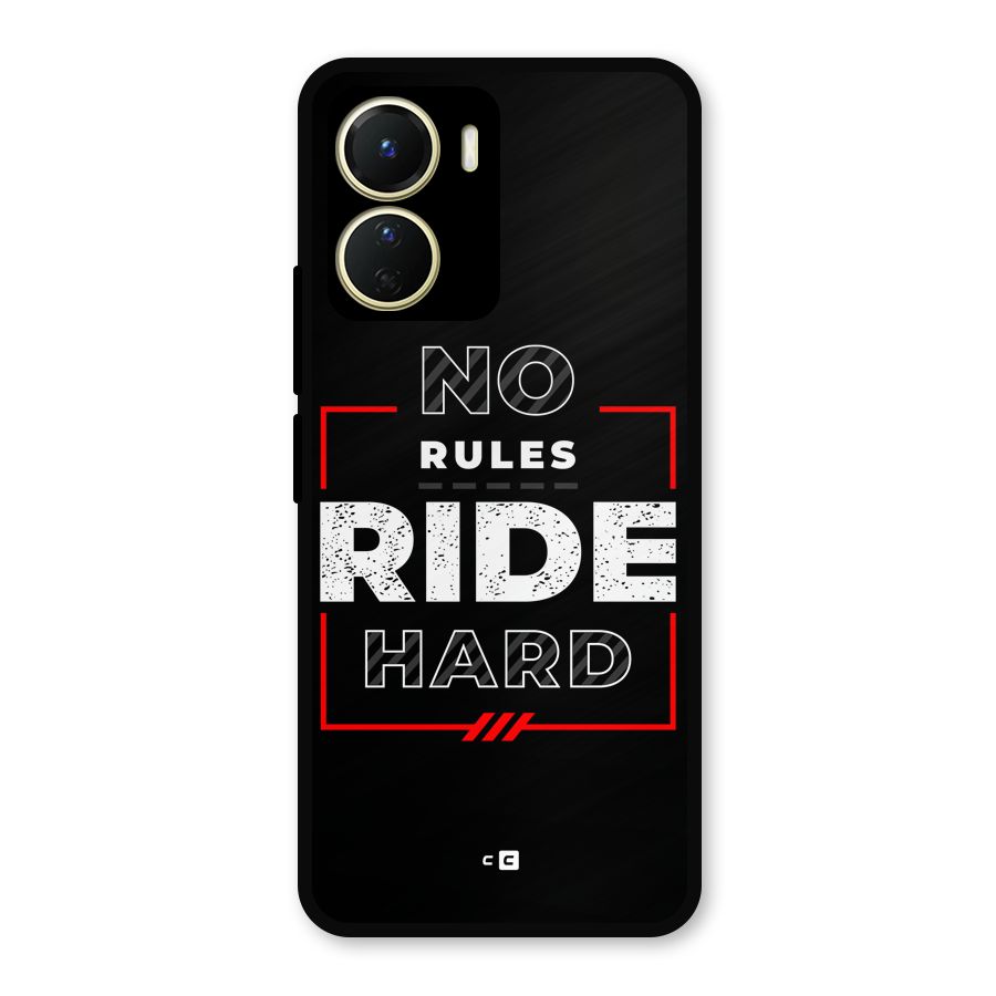 Rules Ride Hard Metal Back Case for Vivo Y16