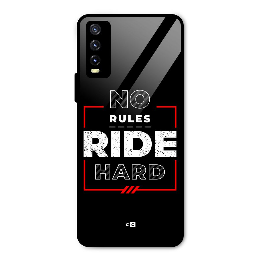 Rules Ride Hard Metal Back Case for Vivo Y20