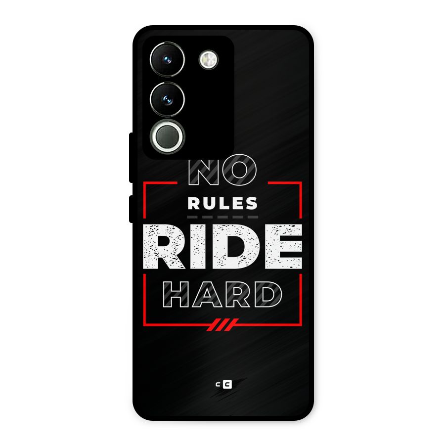 Rules Ride Hard Metal Back Case for Vivo Y200