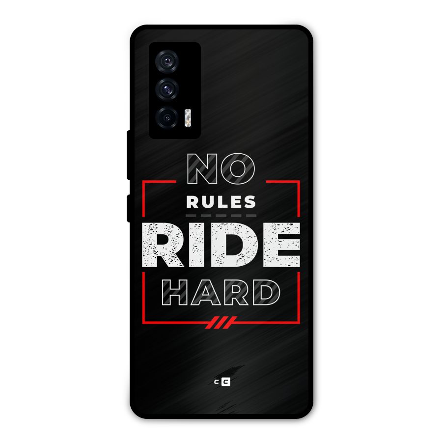 Rules Ride Hard Metal Back Case for iQOO 7 5G