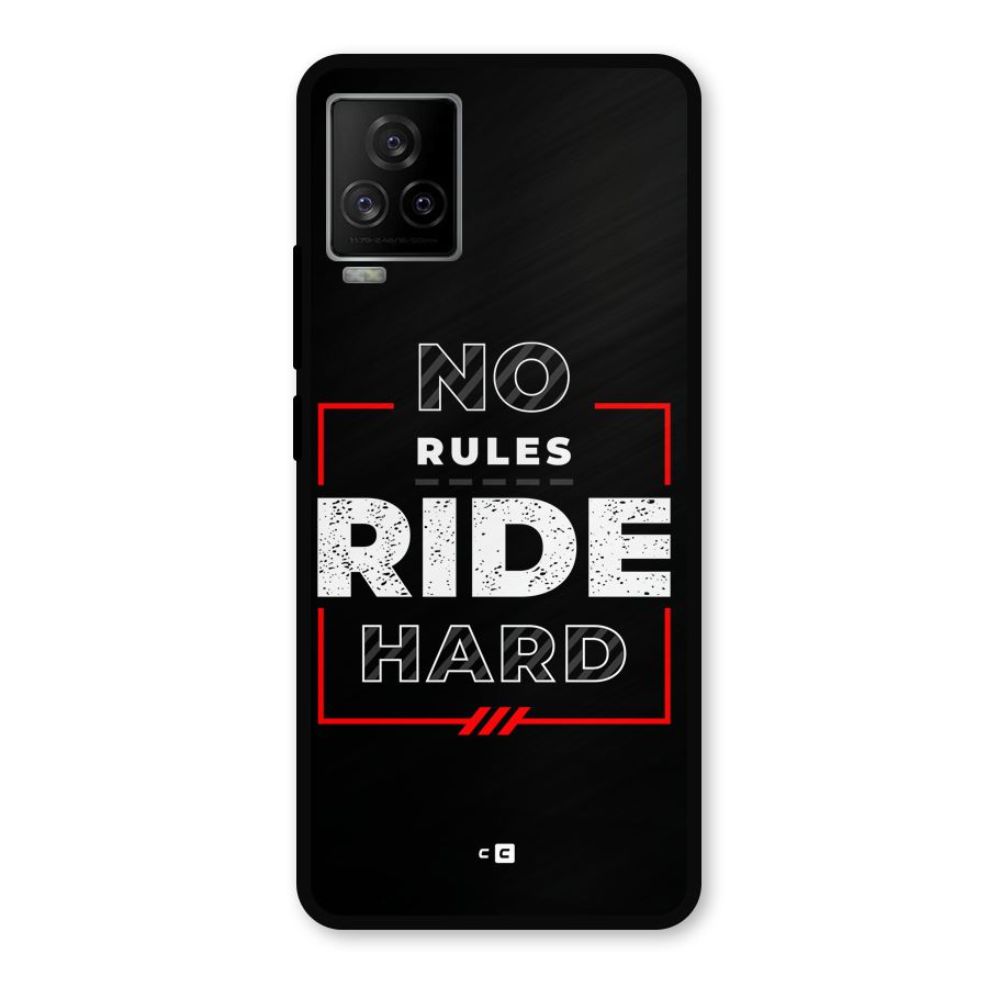 Rules Ride Hard Metal Back Case for iQOO 7 Legend 5G