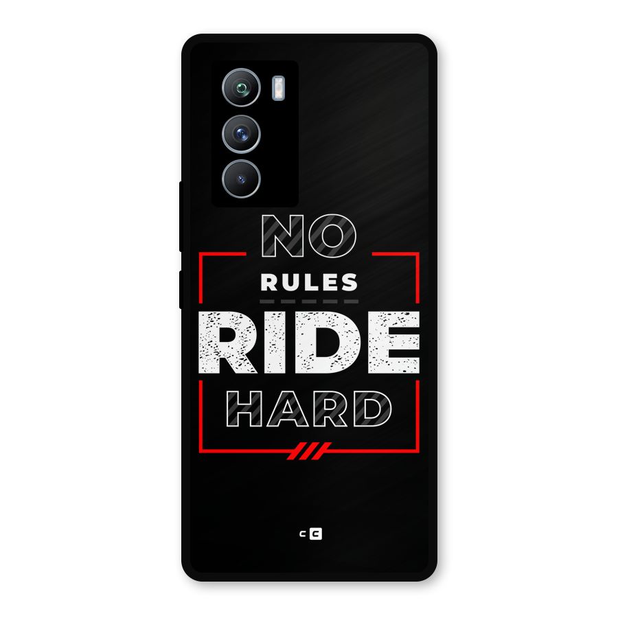Rules Ride Hard Metal Back Case for iQOO 9 SE